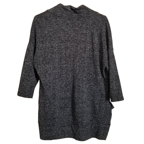 Inspired Hearts Womens Open Cardigan Heathered Gray Xlarge Pockets - Picture 2 of 2